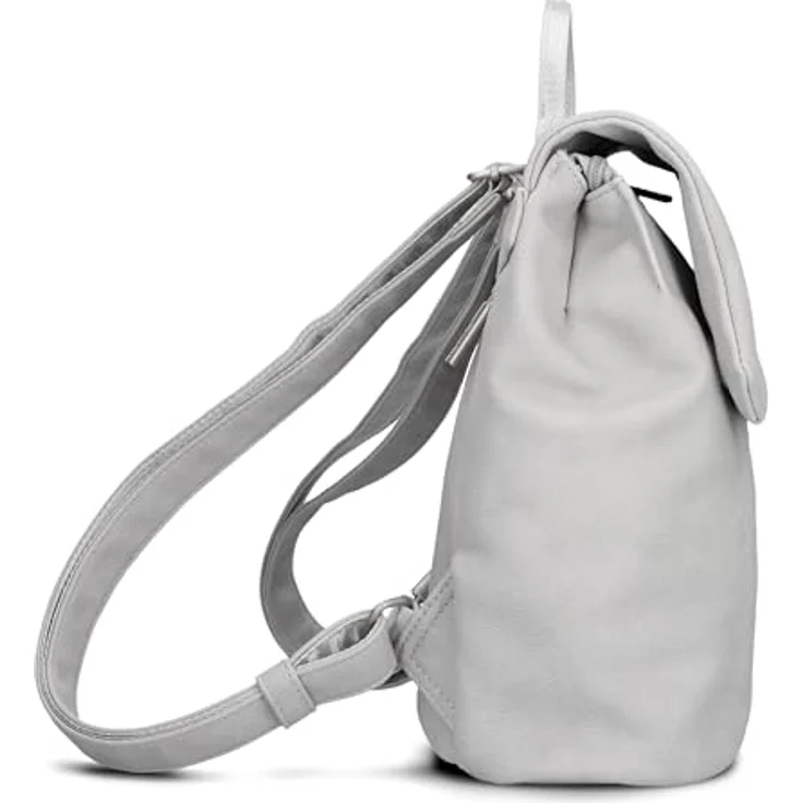 Zwei Mademoiselle.M City Rucksack, 29 cm, weiss, 100% Polyurethan, 24 cm x 13 cm – Bild 6