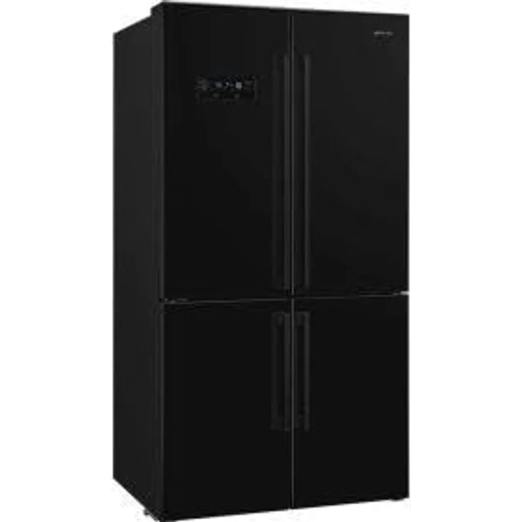 SMEG FQ60NDE, French-Door Side-by-Side Kühlschrank mit No Frost, 91 cm, Schwarz, 572 l, Inverter-Technik, LED-Innenbeleuchtung – Bild 1