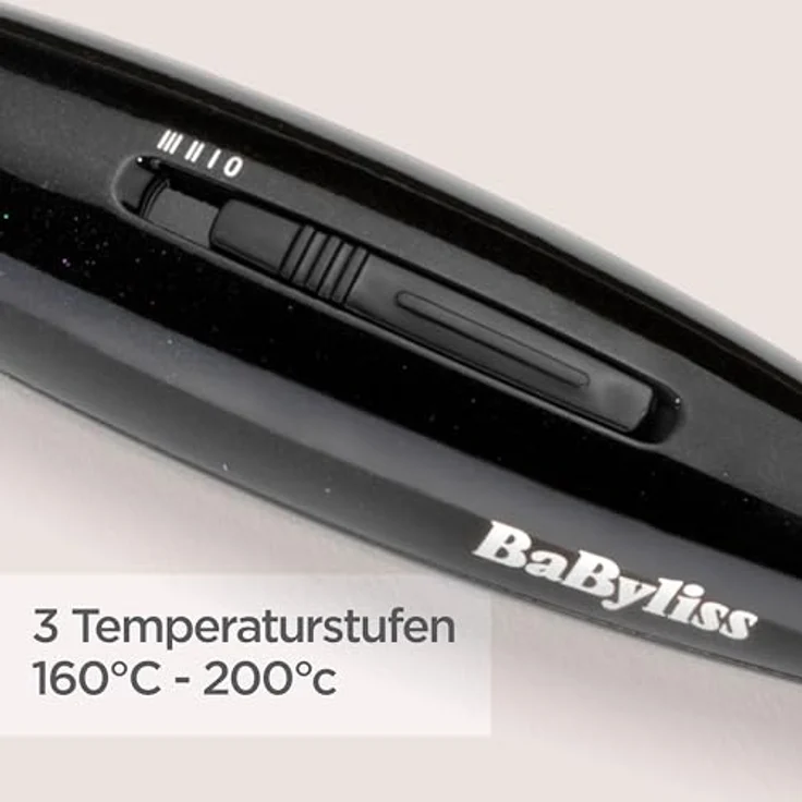 BaByliss Paris HSB101E Ionic-Glättbürste für schonende Glätte mit Anti-Frizz Effekt, schwarz & Ionen-Technologie für seidig glattes Haar – Bild 6