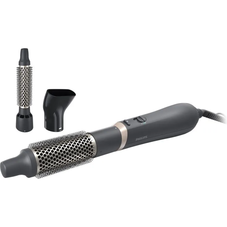 Philips Series 3000 BHA301/00, Warmluftbürste mit Heat Styling, verschiedenen Aufsätzen, für geschmeidiges und glänzendes Haar