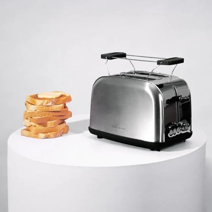 Cecotec Vertikale Toaster Toastin' time 850 Inox, Silber toasty und platzsparend – Bild 3