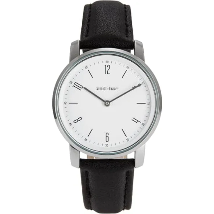 Zeit-Bar Funk-Armbanduhr Damen, Metallgehäuse, Leder-Uhrband, Funkgesteuert, Signalreichweite ca. 1500 km - Preisvergleich