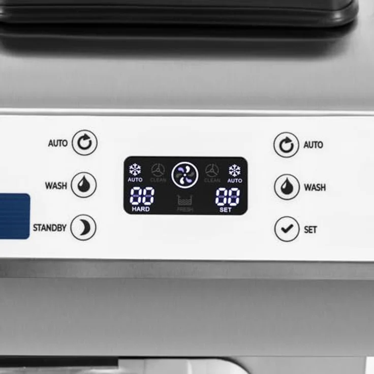 Royal Catering RCSI-18A Softeismaschine 16 l/h 1350 W 14,2 l für Eiscreme und Sorbet LED-Anzeige Tropfschale Edelstahl Frozen Joghurt Maschine Gastro Eismaschine Softeisautomat – Bild 2