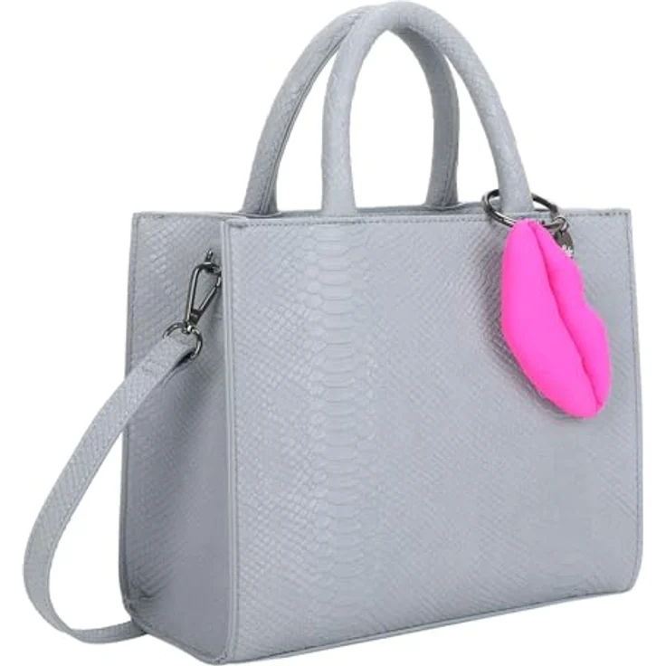 Buffalo Big Boxy Shopper Tasche 26 cm, Blau, aus widerstandsfähigem Polyurethan mit abnehmbaren Umhängeriemen und innerem Reißverschlussfach – Bild 2