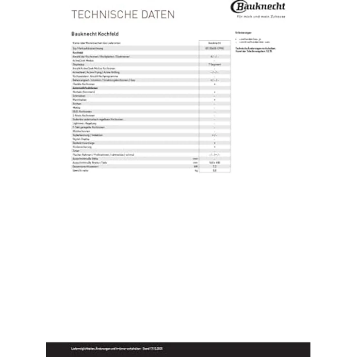 BAUKNECHT Induktions-Kochfeld BS 3560B CPNE, rahmenlos, 4 Flexzonen, Schwarz – Bild 6