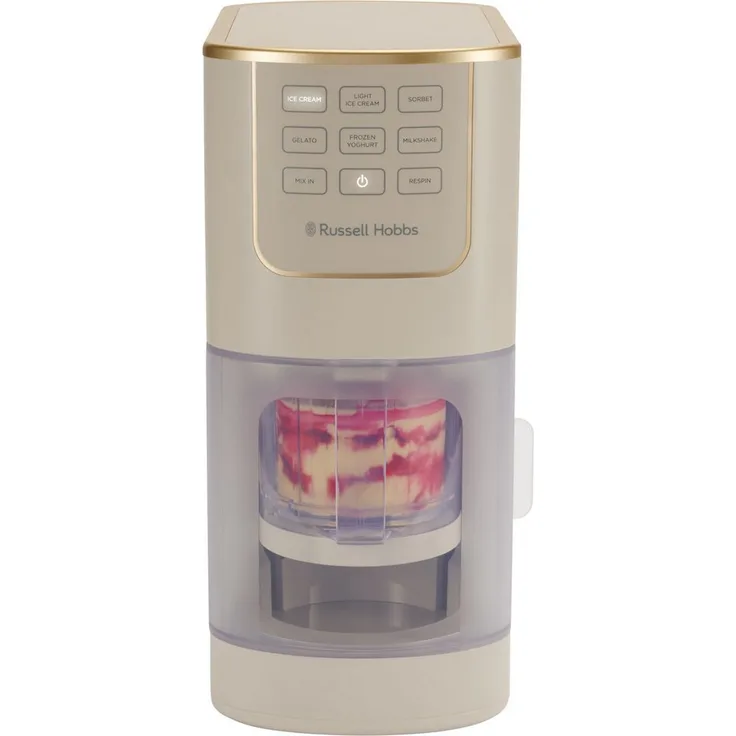 RUSSELL HOBBS Eismaschine Chilluxe 28750-56, 800 Watt, 7 Automatikprogramme, Edelstahl, Stone