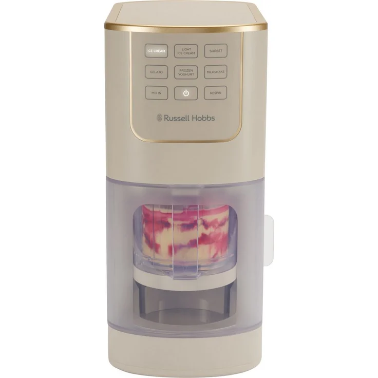 RUSSELL HOBBS Eismaschine Chilluxe 28750-56, 800 Watt, 7 Automatikprogramme, Edelstahl, Stone