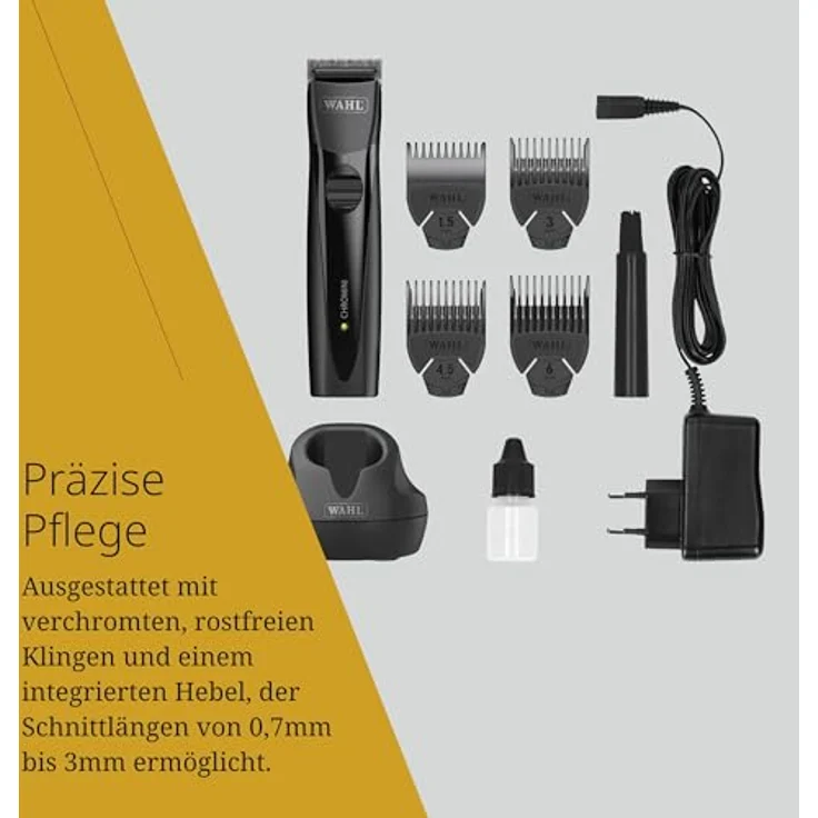 Wahl Chromini Cordless Hair Trimmer - Deutsch-Entwickelte Klinge, Lithium-Ionen-Energie & Geräuscharmer Motor – Bild 4