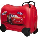 Samsonite Kinderkoffer Dream2Go Ride-on Trolley, Disney Cars, 4 Rollen, Handgepäck zum sitzen und ziehen