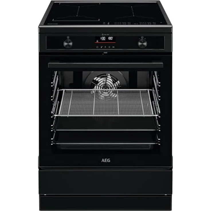 AEG CIB6499APB Standherd, 60 cm mit Induktions-Kochfeld, 73 l Volumen, Pyrolyse-Selbstreinigung, Energiesparender Betrieb – Bild 1