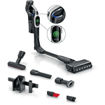 BOSCH BKS1041GBA Unlimited 10 Stielsauger, Akkubetrieb, MicroClean™ Technology, HEPA Filtersystem, Easy Empty Staubbox