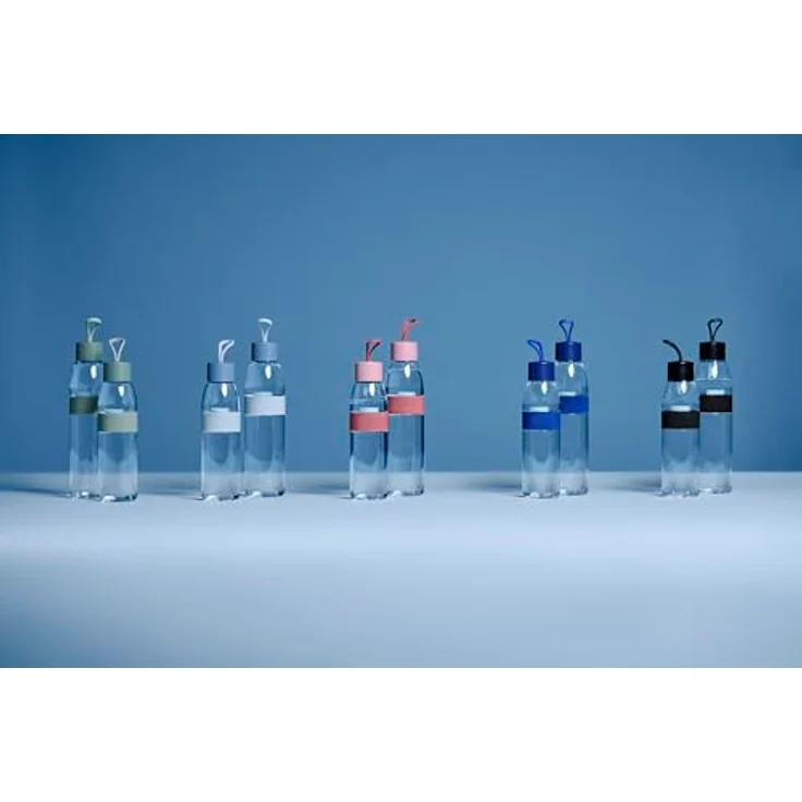 Mepal Ellipse Trinkflasche, 500 ml auslaufsichere Sportflasche in Vivid Blue, geeignet für kohlensäurehaltige Getränke – Bild 7