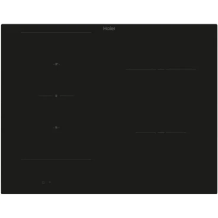 Haier HAIFB54IRCS, Integriertes 65 cm Zonen-Induktionskochfeld mit 4 Kochzonen, Schwarz, WLAN-fähig, Glaskeramik