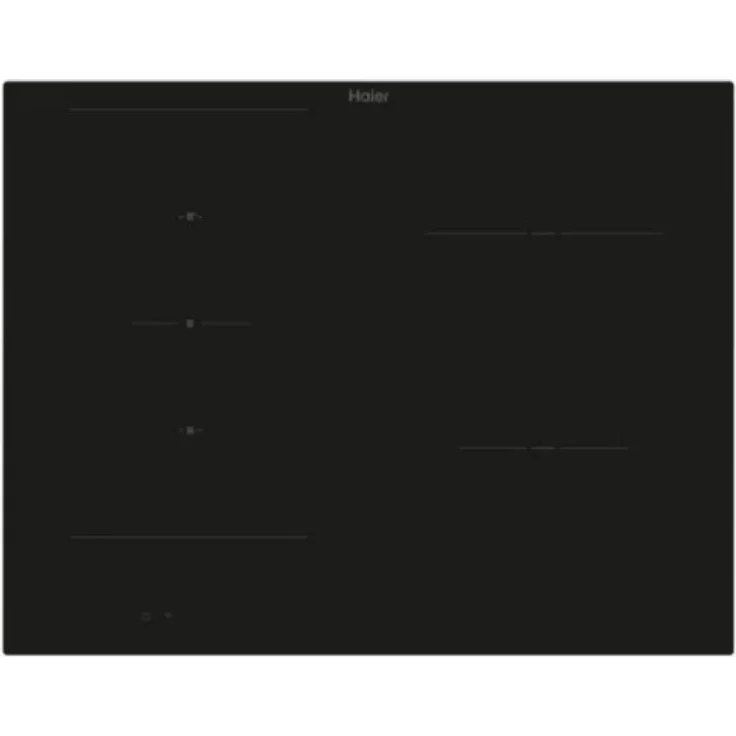 Haier HAIFB54IRCS, Integriertes 65 cm Zonen-Induktionskochfeld mit 4 Kochzonen, Schwarz, WLAN-fähig, Glaskeramik