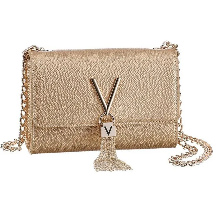 VALENTINO BAGS Umhängetasche DIVINA, Damen Schultertasche mit Kettentasche, Lederimitat, schwarz