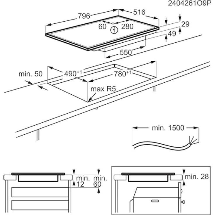 AEG TI84IF0FRB, Induktionskochfeld autark 80cm mit FlexBridge®-Kochzone, PowerSlide Ankoch-Automatik und Hob²Hood-Funktion, Made in Germany – Bild 5