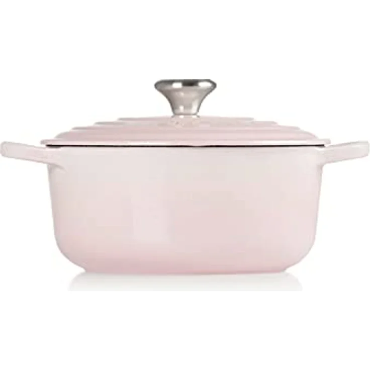 Le Creuset Signature Gusseisen Bräter, rund, 20cm, Shell Pink (21177207774430) – Bild 3