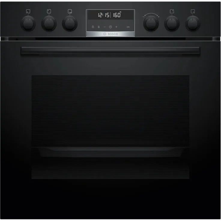 Bosch HEG578BB3 Einbau-Herd, 60 x 60 cm, Schwarz, Air Fry Funktion und pyrolytische Selbstreinigung