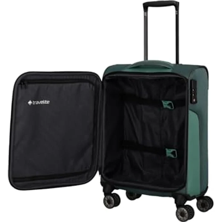 Travelite Koffer Handgepäck Viia 4w Trolley S mit 34 l - Grün – Bild 5