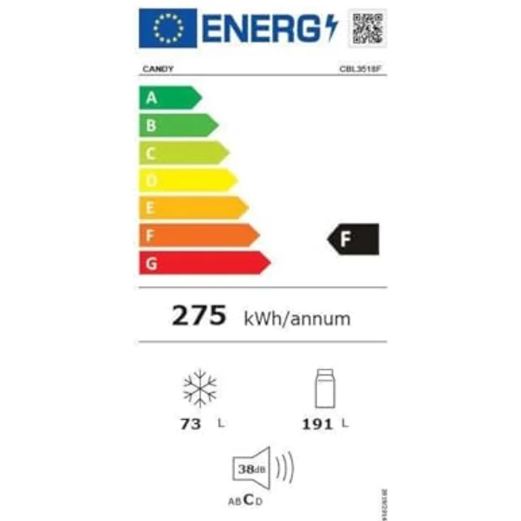 Candy CBL3518F (34901384) Kühl-Gefrierkombination, Einbau, Energieklasse F – Bild 7