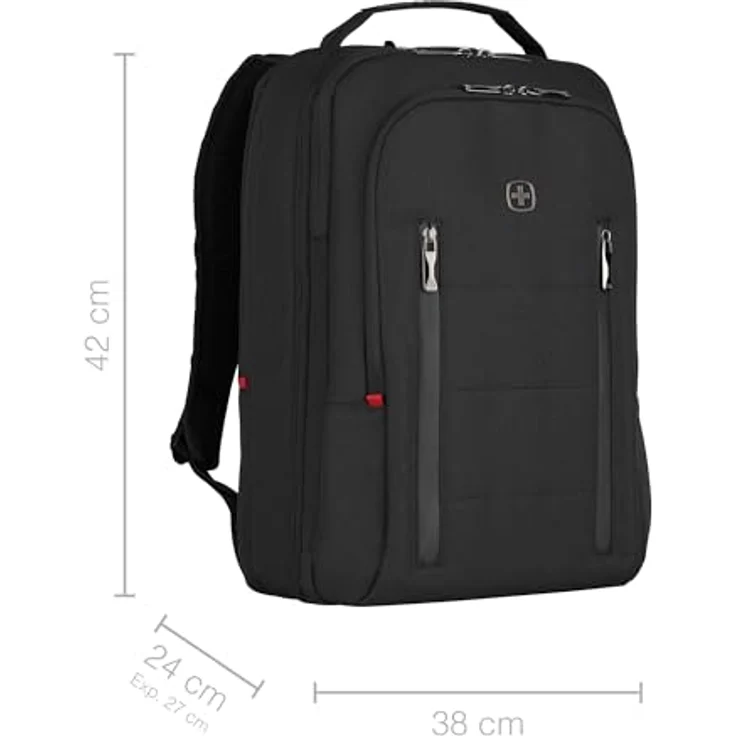 Wenger City Traveler Carry-On Notebook Rucksack 16 schwarz – Bild 5