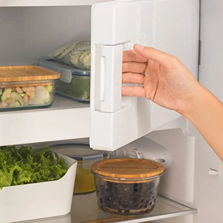 CREATE Retro Fridge 150, Kühlschrank mit Gefrierfach 281L in Cremeweiß, 3 Ablagen, niedriger Energieverbrauch, 150cm, Temperaturregelung – Bild 4