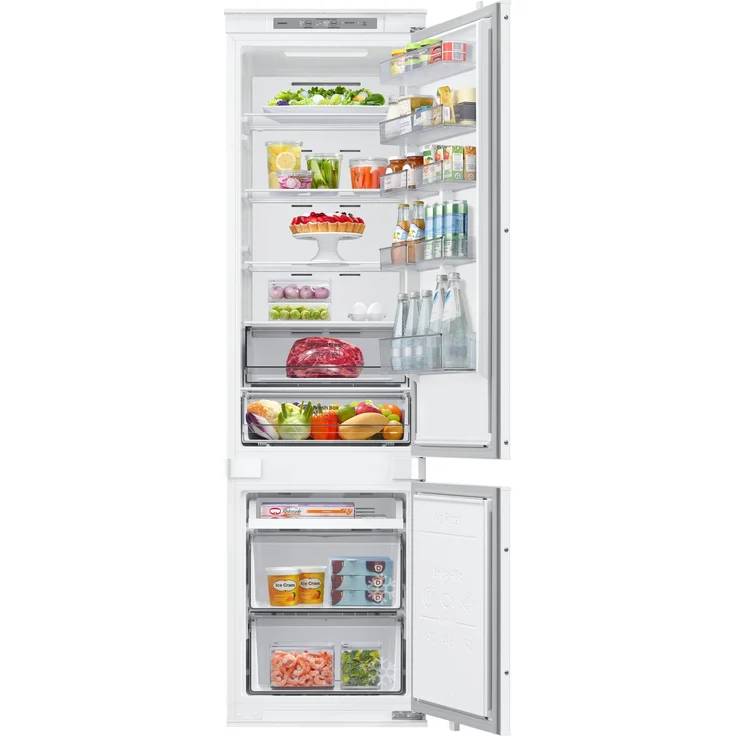 Samsung BRB70F30BES0EO, Kühl-Gefrierkombination mit 298 l, Twin Cooling Technologie, Fresh Zone Fach, Weiß
