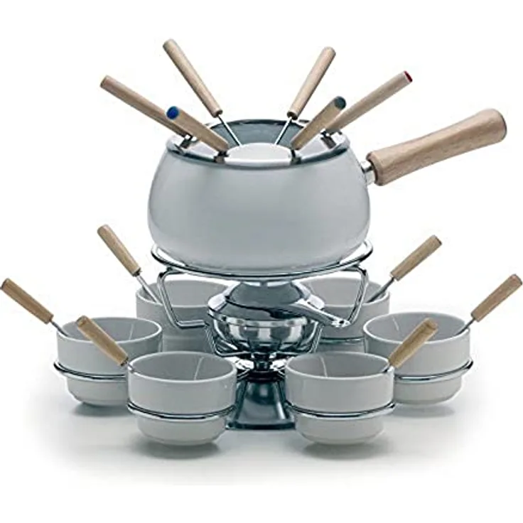 Excèlsa Fondue Set, 22-teilig, Weiß