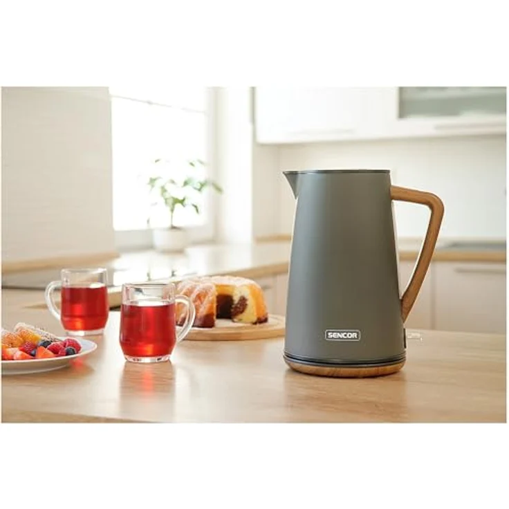 SENCOR Wasserkocher SWK 2727MB, 1,7 Liter, Schwarz, mit automatischer Abschaltung und Wasserstandsanzeige – Bild 4