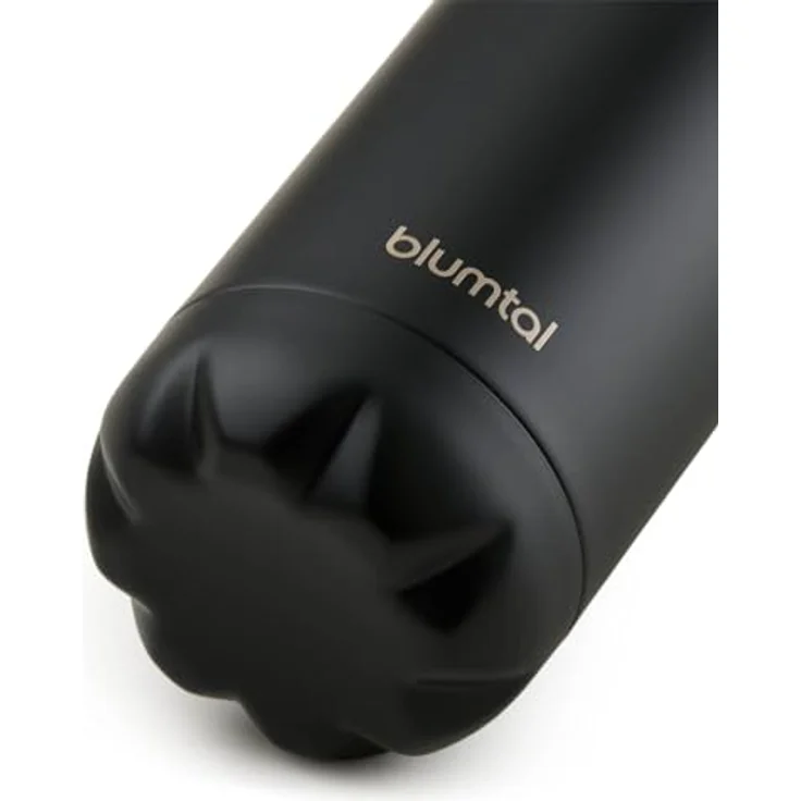 Blumtal® Trinkflasche Edelstahl Charles - 350 ml Thermosflasche, BPA-frei, doppelwandig isoliert, auslaufsicher, schwarz – Bild 2