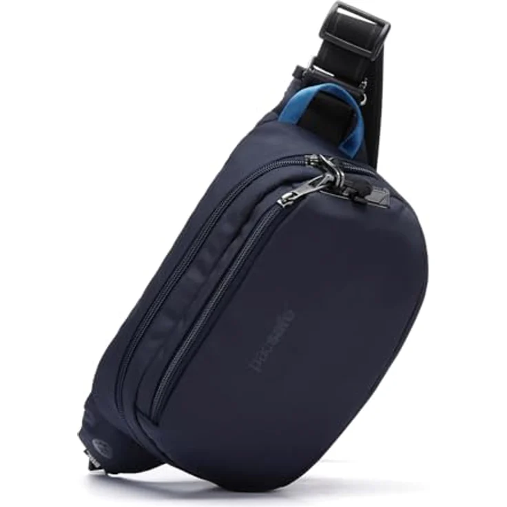 Pacsafe Vibe 100 Gürteltasche RFID, 27 cm, 100% Nylon, blau – Bild 2