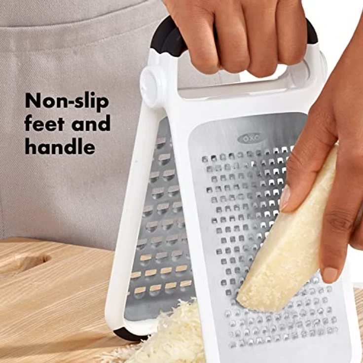 OXO Good Grips geätzte Doppelreibe aus Edelstahl - für Käse und mehr – Bild 4