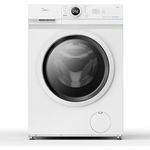Midea MF10EW80B Waschmaschine / 8kg / 1400 U/Min/EEK A/Inverter Quattro Moto/Dampffunktion/Grosse Trommel/Slim Design/Nachlegefunktion/Kindersicherung/AquaStop, Weiß