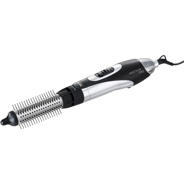 Wahl Airstyler Pro, Warmluftbürste mit 1100 Watt, 3 Thermo-Rundbürsten (Ø 25/30/38 mm), Überhitzungsschutz, 2 Geschwindigkeits- und Temperaturstufen, Aluminiumkorpus