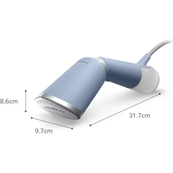 Philips Dampfglätter 5000-Serie - aktiv beheizte Dampfplatte, vertikal und horizontal, himmelblau – Bild 2