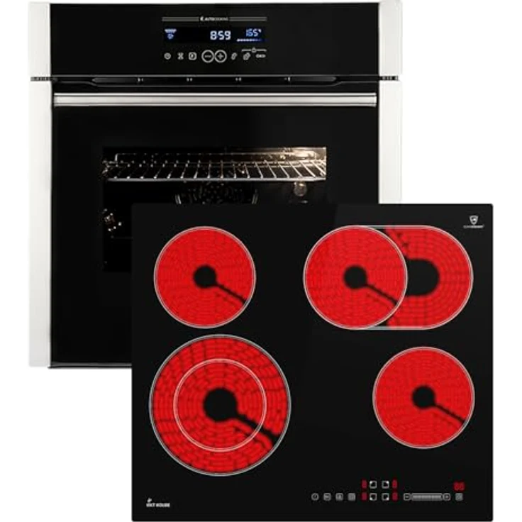KKT KOLBE Backofen und Kochfeld SET8016CH59RL, Premium-Backofen mit TouchSelect Sensortasten und Selbstreinigung, Heizspiralen-Kochfeld mit 4 Kochzonen – Bild 1
