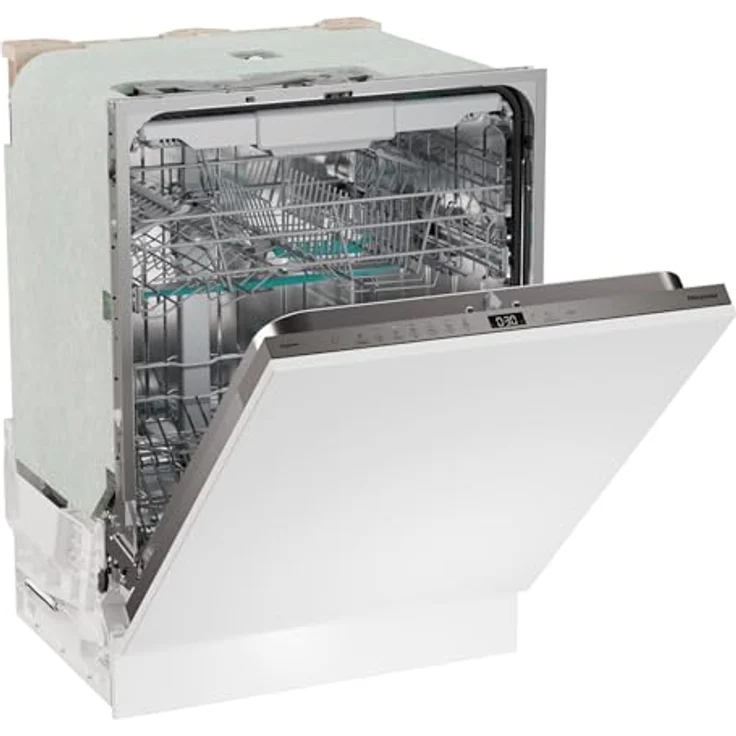 Hisense HV16D5, Voll integrierter Geschirrspüler, 60 cm, 16 Maßgedecke, Weiß, Half Load, Quick Wash, Aquastop – Bild 2