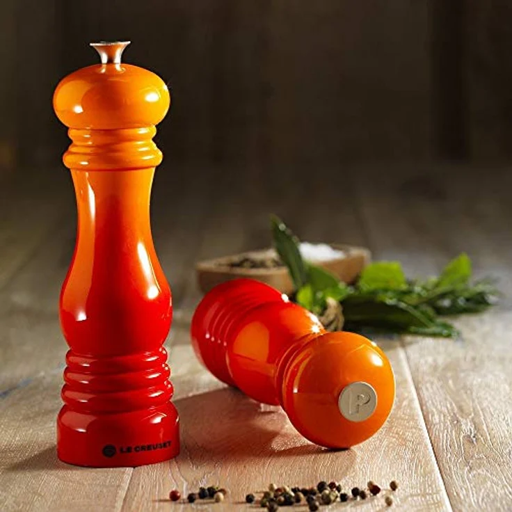 Le Creuset Pfeffermühle, ABS-Kunststoff, 6,2 x 6,2 x 20,8 cm, Keramik-Mahlwerk, Schwarz – Bild 4