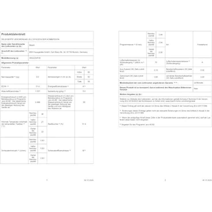 Bosch WGG244F40, Serie 6, 9 kg Waschmaschine mit i-Dos, Fleckenautomatik, Iron Assist, SpeedPerfect in weiß – Bild 28
