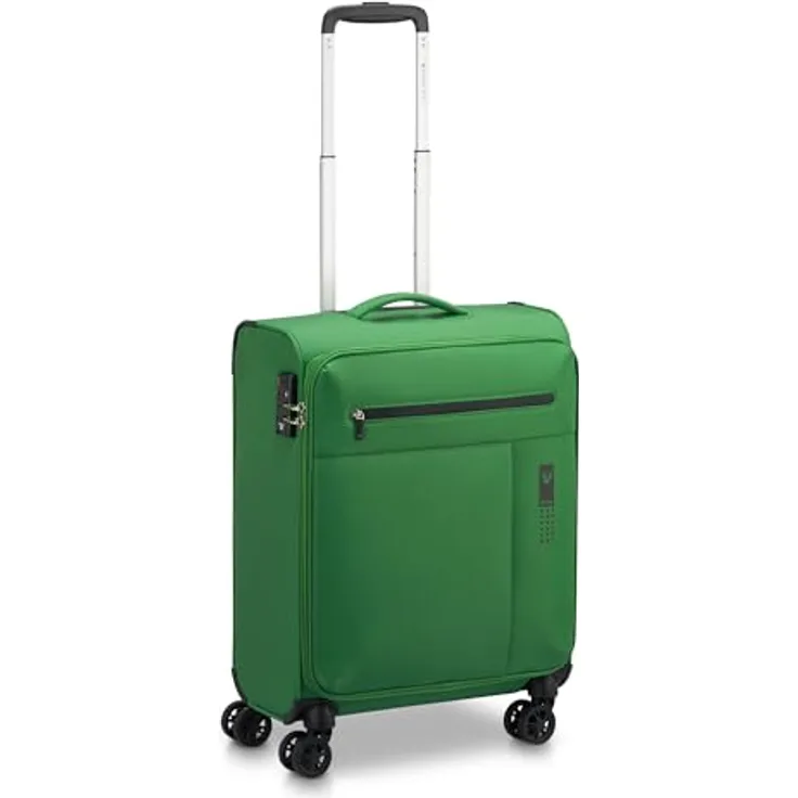 Roncato Lite Soft Neon, 4 Rollen Kabinentrolley 55 cm, grün, 100% Polyester