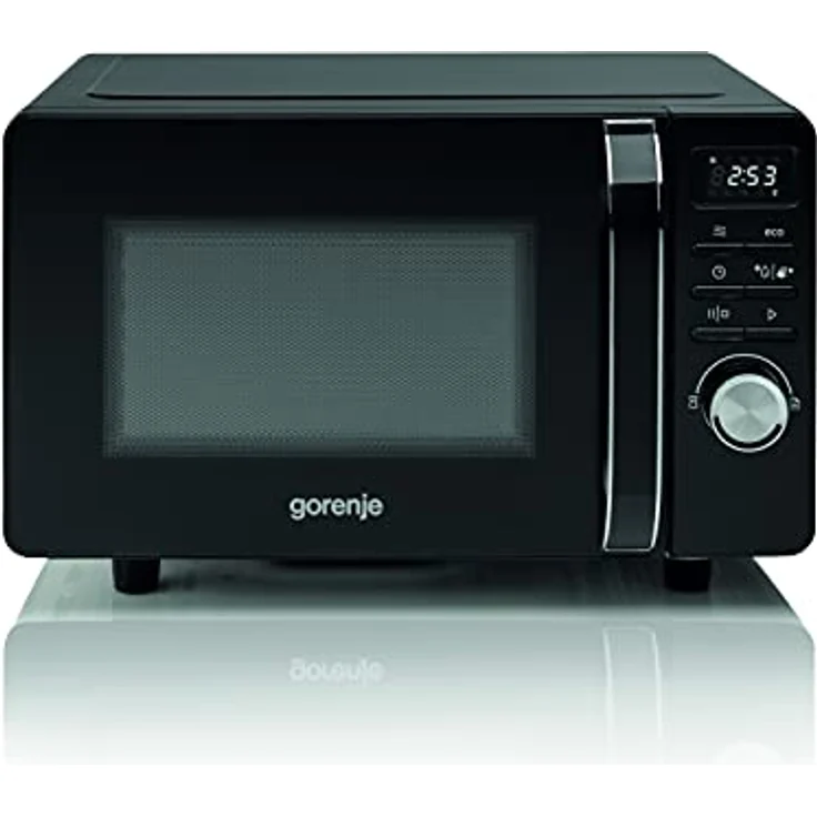 Gorenje MO 20 S 4 BC Mikrowelle, Standgerät, 20 Liter Garraum, Drehregler, Tasten LED-Display, schwarz – Bild 2