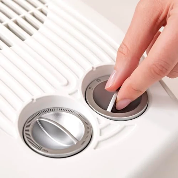 Cecotec ReadyWarm 3000 Horizon White, Elektrischer Heizlüfter mit 3000 W, 2 Leistungsstufen und einstellbarem Thermostat, für Räume bis 28 m² – Bild 5