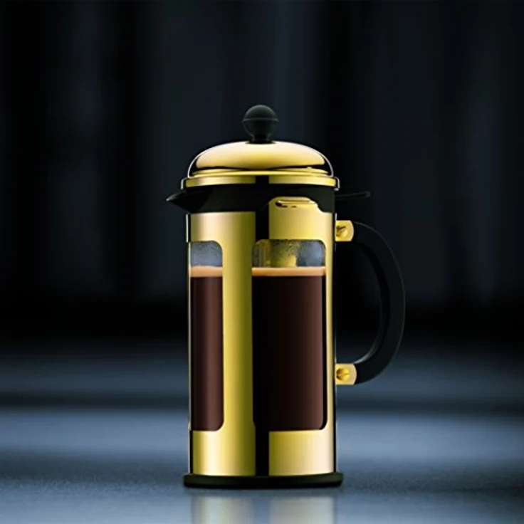 Bodum 11170-17 New Chambord Kaffeebereiter 3 Tassen, Borosilikatglas, Gold – Bild 3
