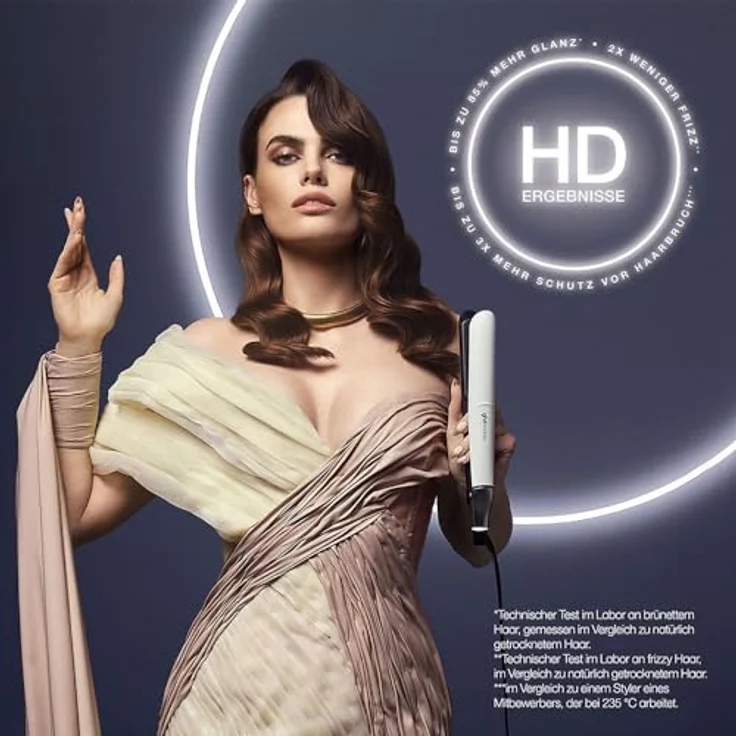 ghd chronos Styler weiß – professioneller Haarglätter mit neuer HD-Motion-Technologie und der optimalen Stylingtemperatur von 185ºC, 3-mal schneller, – Bild 3