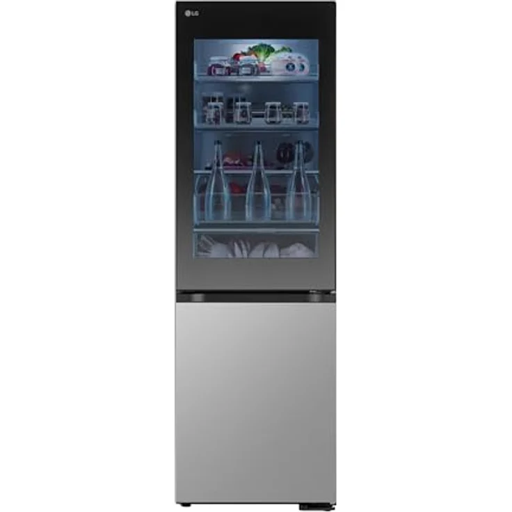 LG GBG5160CPY Kühl-Gefrier-Kombination mit InstaView®, LINEARCooling®, Total No Frost und ThinQ® App-Kompatibilität, edelstahlfarben – Bild 2