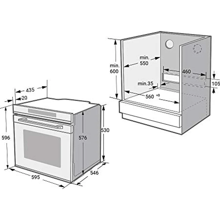KKT KOLBE SET8019IH77FZ, Backofen und Induktionskochfeld Set mit SensorTouch und Pyrolysereinigung, 77 cm, autark – Bild 7