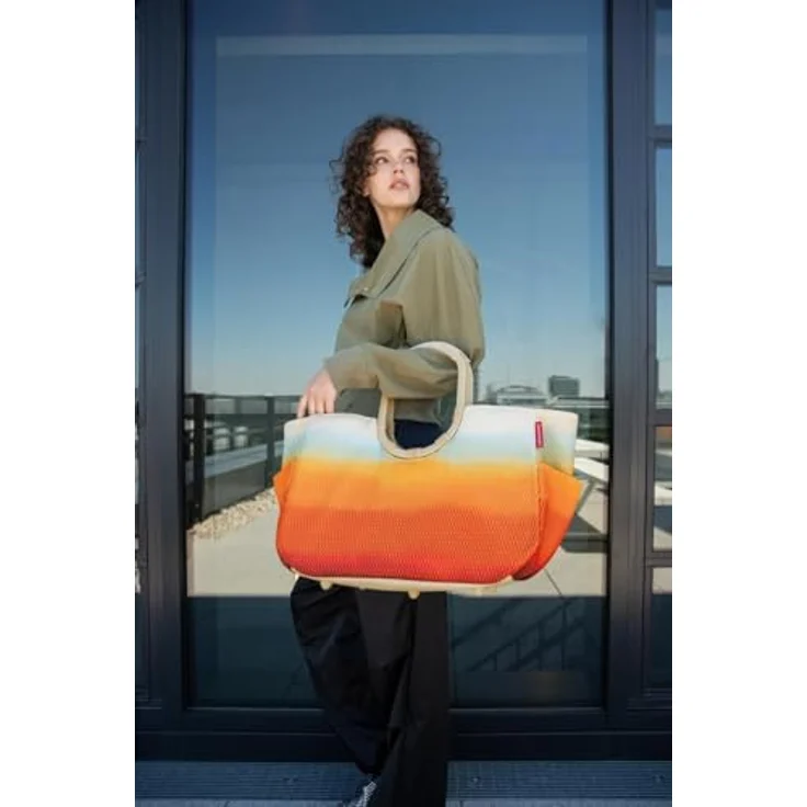 REISENTHEL® Shopper loopshopper L, 25 L, wasserabweisendes Material aus recycelten PET-Flaschen, mesh tropical – Bild 7