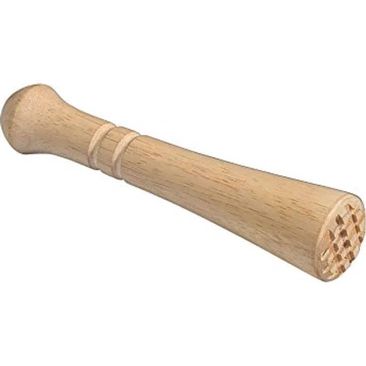 Cilio Caipirinha-Stößel, Buche natur 200263 - Gummibaumholz, 18 cm Länge
