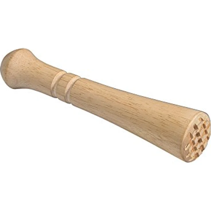 Cilio Caipirinha-Stößel, Buche natur 200263 - Gummibaumholz, 18 cm Länge