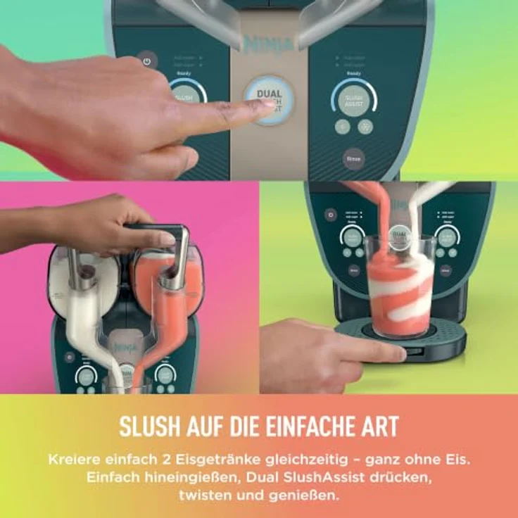 Ninja SLUSHi Twist Slush-Eismaschine für gefrorene Getränke – Blau in Blau | FS702EUGN | von SharkNinja – Bild 13
